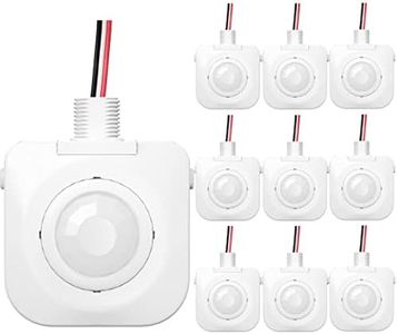 EverElectrix 50 Pack Ceiling Occupancy Motion Sensor, Passive Infrared Technology, High Bay Fixture Mount 360 Degree, Hard-Wired, 120-277 VAC, Commercial/Industrial Grade