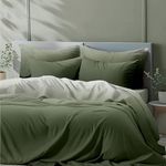 ELEGANT LINEN STORE Soft, Breathable, and Comfortable Lightweight Cotton Double Bed Comforter with 400 GSM Microfiber (Olive Green, Double, 90X90 Inches)