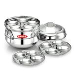 PANCA Idli Maker 3 Plate 13 Idli Cooker, Premium Idli Panai Heavy Weight Idly Cooker, Idli Steamer, Idli Pot- Silver (13 IDLI BIG)