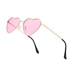 FEISEDY Heart Shaped Polarized Sunglasses Metal Frame Stylish Love Sun Glasses Party Eyewear B2375