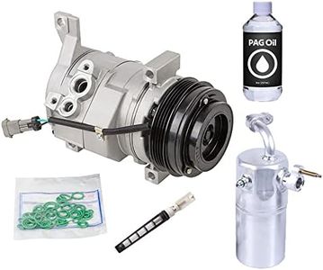 AC Compressor & A/C Repair Kit For Chevy Silverado Tahoe Suburban Avalanche GMC Sierra Yukon Cadillac Escalade Hummer - BuyAutoParts 60-80170RK New