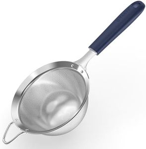 U-Taste Fine Mesh Strainer, 18/8 Stainless Steel Sieve, M/Midnight Blue
