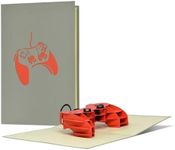 Fashion Birthday Card for Boy - Good for Playstation or Computer Game - 3D Pop Up Greeting Card or Birthday Gift for Teens - H25