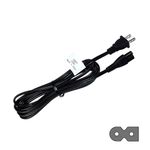 HQRP AC Power Cord, 10 ft Long Compatible with VIZIO E-Series E551d-A0 E551dA0 E551i-A2 E551iA2 E600i-B3 E600iB3 E601i-A3E E601iA3E E650i-A2 E650iA2 LED LCD HDTV Smart TV, S5430W-C2 Sound Bar