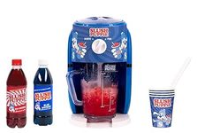 Fizz Creations SLUSH PUPPiE Machine Bundle. Includes 500ml Blue Raspberry Syrup, 500ml Red Cherry Syrup & 4 Paper Cups and Straws. Officially Licensed SLUSH PUPPiE Merchandise from Slush Puppy