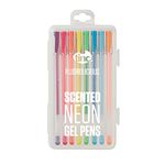 Tinc Flourolicious Fruit Scented Neon Liquid Gel Pens for Kids | for Use at School & Home - A Range of 8 Colours with a Fruity Fragrance | Girls & Boys | Fluorescent Colours, FLOURO