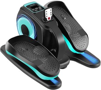 Rollingsurfer Under Desk Elliptical Machine, Electric Elliptical Trainer with LCD and Remote Control, Portable Seated Pedal Leg Exerciser for Seniors Adults