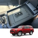 Console Safe Gun Safe for Car, WASAI Premium In-vehicle Console Gun Vault Lockbox Compatible with TOYOTA 4RUNNER 2010-2024 with Full Floor Console Model, Fingerprint Lock with Backup Key.