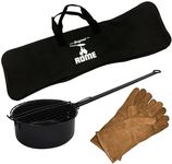 Prime Retreat Fireplace Popcorn Popper w/Bag & Gloves Kit