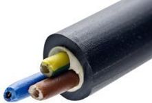 NYY-J HITUF 1.5mm 3 CORE OUTDOOR CABLE 30 MTRS BLACK hi-tuf