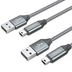 JXMOX Mini USB Cable, (3.3ft 2 Pack