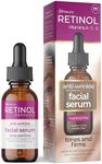 Retinol Anti-Wrinkle Facial Serum – Vitamin A Concentrate Improves Skin’s Elasticity & Tone and Minimizes Appearance of Fine Lines & Wrinkles – Look Younger With The Age-Defying Power Of Retinol