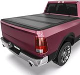 OEDRO Low-Profile Hard Tri-Fold Tonneau Cover Compatible with Dodge Ram 1500 New Body 2019 2020 2021 2022 2023 2024 2025 2026 6.4ft Bed Without Rambox, One-Handed Quick Release, Drainage Design