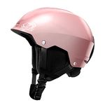 Findway DHX605 Ski Helmet,Snow Helmet for Men Women Youth,Rose Gold Medium