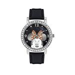 Minnie Mouse Women's Analogue Quartz Watch with Polyurethane Strap - MN1149 (White)