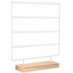 Mocolo Earring Holder Stand, Earring Organizer Display Holder Stand for Hanging Earrings(88 Holes & 4 Layers) (White)