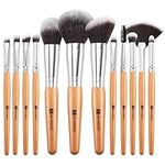 HEYMKGO Makeup Brushes Sets,12Pcs Wood Portable Makeup Brush Set Professional Premium Synthetic Foundation Brushes Eyeshadow Brushes Blush Brushes