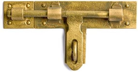 Hardware Philosophy Lockable Slide Latch Bolt Receiver 4.75 Inches - Architectural, Interior Design, Doors, Furniture Cabinet Customization Hardware