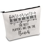 Piano Lover Gift Piano Makeup Bag Pianist Survival Kit Piano Teacher Gift Music Lover Cosmetic Bag Music Is Life Gift (BENCH CA)