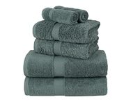 La Maison 100% Egyptian Cotton 600GSM Superior Towel Bale Set Hand Towel Bath Towel 6 Piece Super Soft Everyday Use (Sage Green)