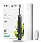 SURI Electric Toothbrush—Sustainable Electric Toothbrushes Adults. Slim Sonic Toothbrush & Accessories. 40-Day Battery, 2 Modes. Travel Toothbrush. Ideal Christmas Gifts for Women & Gifts for Men