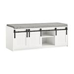 SoBuy FSR133-W Hallway Storage Bench Shoe Bench Shoe Rack Shoe Cabinet