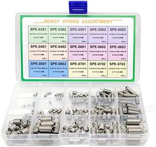 Extension Spring | NEWST Spring Assortment Set | Stainless Steel Small Extension Springs | 15 Different Sizes 150 Piece Springs Assortment Kit