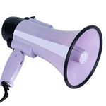 HornPro Portable Megaphone Speaker Siren PA Bullhorn - Compact and Battery Operated with 30 Watt Power, 3 Modes and Foldable Handle for Trainers, Soccer, Baseball, Coaches, and Teachers