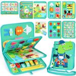 Gontence Busy Board for Toddlers - Montessori Toys for 1 Year Old - Toys for 2 3 4 Year Old Boys Girls - Sensory Toys Preschool Learning Educational Toys - Toddler Travel Toys - Girl Boy Gifts