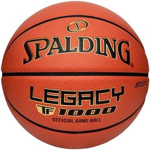 Spalding Legacy TF-1000 Indoor Game Basketballs, Dry Grip Microfiber Composite Cushioned Cover, High School Approved - Size 7, 29.5"