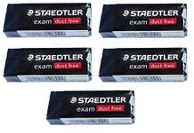 STAEDTLER Staedtler Large Exam Dust Free Pencil Eraser (526 E20) Pack of 5 Erasers