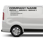Company Lettering Stickers | Custom Text Adhesive | for Commercial Vehicles, Advertising, Professionals, Stores, Doors