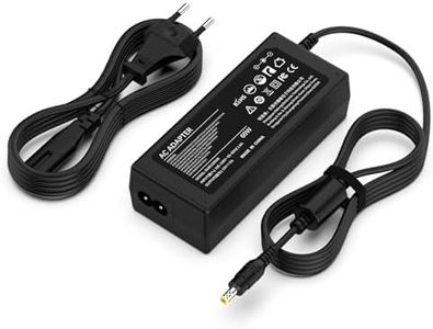 Jippofu 12V 5A Transformador, Fuente de Alimentación Tiras de luz LED, 60W Adaptador de Corriente, Voltaje de Entrada CA 100-240V a CC 12V Cargador para Enrutador, Pantalla LCD TFT, Monitor 5.5mm