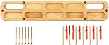Wooden Hang Board - Climbing Board for Doorway - Hand Strengthener Equipment for Training Finger - Grip and Pull Up