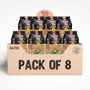 Krunchy Corn Snack–Salted Flavor | Original Roasted & Salted Non-GMO & Gluten Free Corn Nuts | Crunchy Snack for Lunchbox,Office,Parties & On-the-Go | Chips & Crackers Alternative Pack of 8 (3.52 oz / 100 gm each)