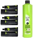 I.N.O.A Ammonia Free Permanent Colour No. 2 Darkest Brown (3 Tube) 60Ml + Hair Color Developer 20 Vol 6% 1000Ml | Cartmax.