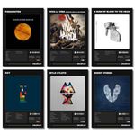 Funk You Store Coldplay A4 Poster (Set of 6) | Unframed A4 Coldplay Posters of Parachutes, X&Y, Ghost Stories & more for Wall, Bedroom, Living room | Glue Dots Included