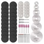 DIY Crafts Rotary Tool Cutting Wheels Sets HSS Mini Circular Saw Blades & Diamond Cutting Wheel Cut Off Discs & Resin Metal Cutting Blade Wheels Disc Kit/Wood Stone Metal Cutting Discs | Pack Of 30Pcs