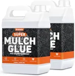 Mulch Glue for Landscaping, 2Gallon Rock Glue, Fast-Dry No-Toxic Long-Lasting, Strong Pebble Binder, Pea Gravel Binder for Garden, Pine Straw for Outdoor, Mulch Lock and Pea Gravel Stabilizer