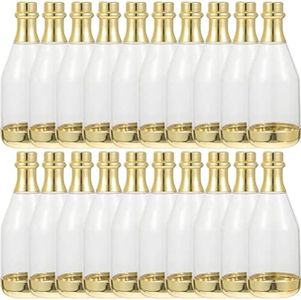 20Pcs Bottle Candy Container Mini Bottle Party Favors Metallic Bottle Container for Wedding
