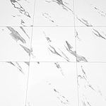 Self Adhesive Floor Tiles Vinyl Flooring White Marble Peel and Stick Floor Stickers Waterproof for Bathroom Kitchen Living Room 30X30cm 10pcs