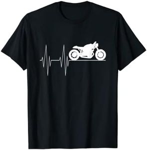 Motocicleta latido del corazón hombres y caballeros tuning Camiseta