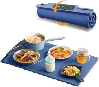 Food Warming Mat,Electric Warming Tray with 3 Temperature Settings,Portable Roll Up Food Warming Tray for Buffet, for Party, for Thawing