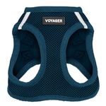 Voyager Step-in Air Dog Harness - All Weather Mesh Step in Vest Harness for Small and Medium Dogs and Cats by Best Pet Supplies - Harness (Blue), S (Chest: 14.5-16")