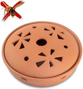 QCYFJZFU Répulsif à guêpes - Boîte de fumage pour le café - Répulsif contre les guêpes - Bol en argile réfractaire - Répulsif à guêpes et anti-moustiques - Pour jardins et balcons