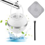 Molucki Bath Water Filter, Shower Filter for Hard Water, 8 Stages Bathtub Water Filter, BPA Free, Shower Water Softener for Tub Faucet, Removes Chlorine and Contaminants, with Silicone Drain Protector