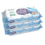 Himalaya Nature Touch Water Baby Wipes |72 Wipes - Pack of 3| 99% Pure Water | 100% Plant-Based Biodegradable Wipes | Organic Coconut Oil | for Sensitive Skin from Day 1 |Unscented