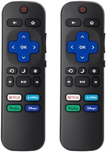 (Pack of 2) Replacement Remote Control Compatible for Roku TV,for TCL Roku/for Hisense Roku/for Onn Roku(Not for Roku Stick,Box and Players)