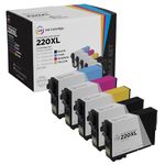 LD Products Remanufactured Replacement for Epson 220XL Ink Cartridges 220 XL (2 T220XL120 Black 1 T220XL220 Cyan 1 T220XL320 Magenta 1 T220XL420 Yellow 5-Pack) for XP-320 XP 420 WF-2650 WF2660 WF-2750