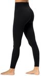 Sunzel Sunzfly Leggings for Women with Tummy Control High Waisted Yoga Pants 7/8 Length (Black, X-Large)